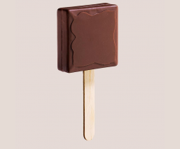 Square chocolate lollipop